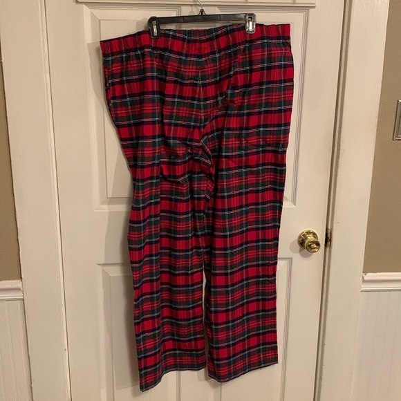 Vineyard Vines Men Plaid Flannel Lounge Pants Color: Red Velvet Size 3XB-Big - Picture 2 of 15